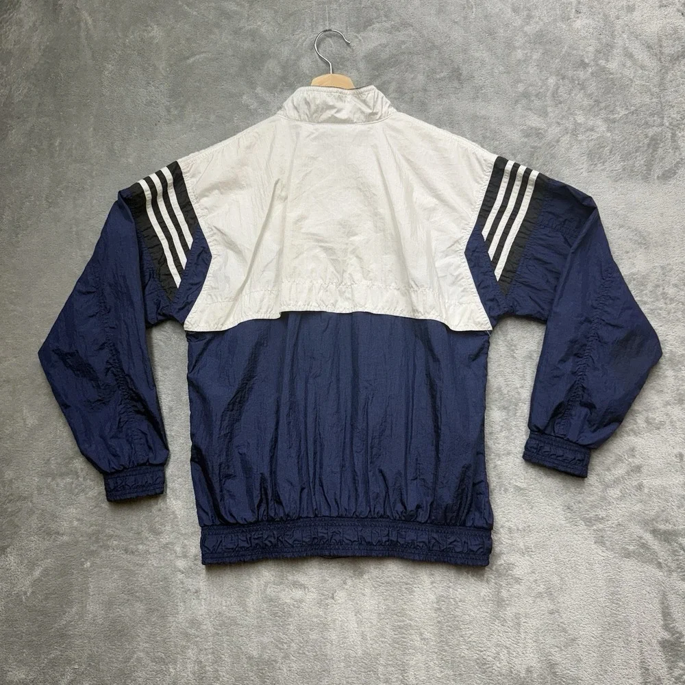 Adidas Windbreaker Jacket VTG 90s 2PAC Hit Em Up Archival Rare Hip Hop Grail L